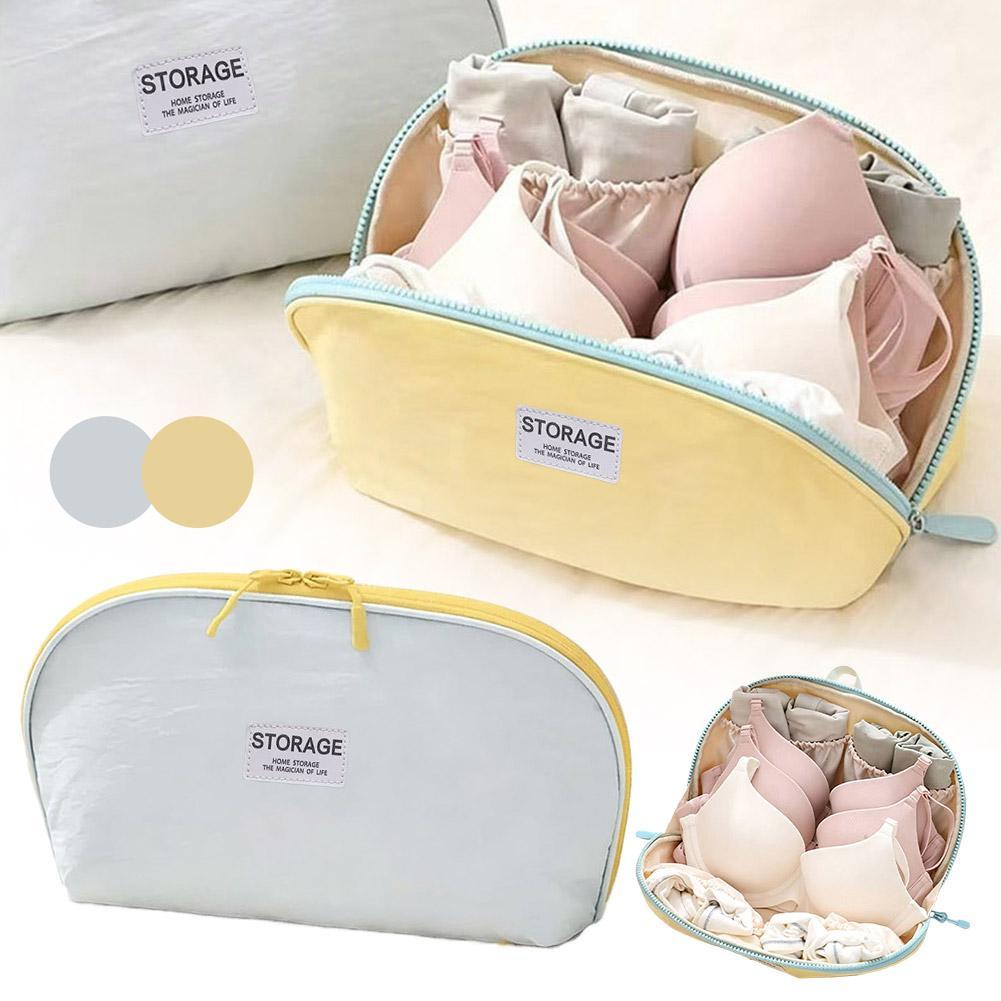 Travel Accessories Organizer Bag - กระเป๋าจัดระเบียบขนาดใหญ่ ความจุเยอะ สำหรับเก็บชุดชั้นใน กระเป๋าเครื่องสำอางแบบพกพา กระเป๋าใส่ของใช้ส่วนตัวสำหรับเดินทาง